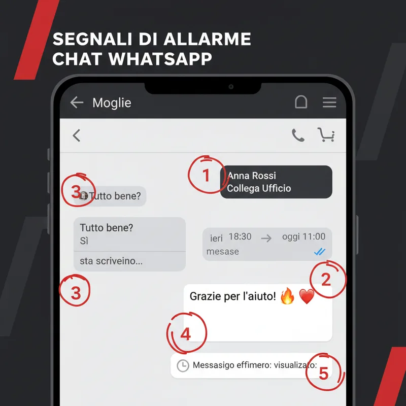 I Segnali di un Possibile Tradimento nelle Chat di WhatsApp