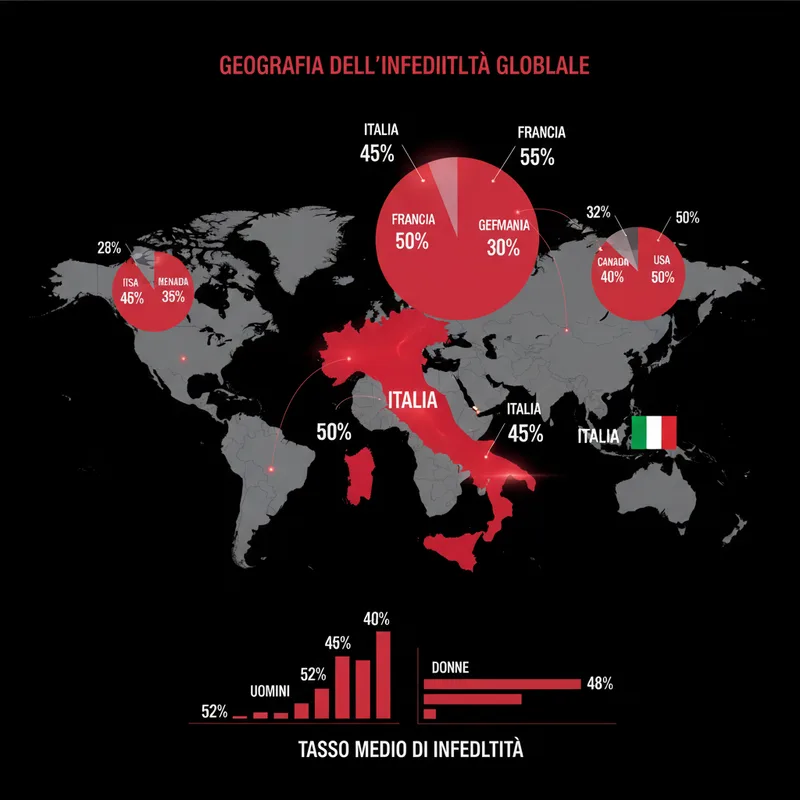 Statistiche sul Tradimento in Italia e nel Mondo